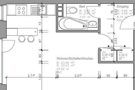 Wohnung zum Mieten in Lübeck 364,00 € 34.35 m²