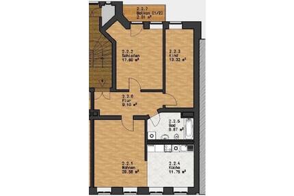 3-Zimmer Wohnung mit Balkon, Südvorstadt - Leipzig