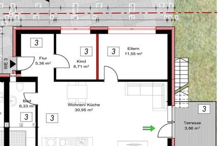 Moderne 3 Zimmer Wohnung in Ulm Langenau