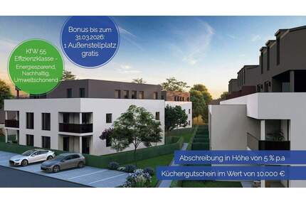 Modern & exklusiv Wohnen! 3-Zi-Erdgeschosswohnung mit Südterrasse und Garten (W6) - Mühldorf a.Inn