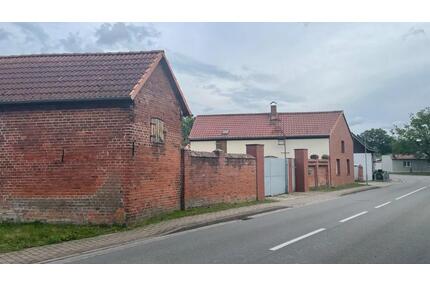 Dreiseitenhof mit 2 Wohnhäusern & großem Garten mit vielen Bäumen - Stendal