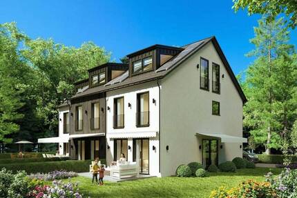 Neubau-Reiheneckhaus mit 6 Zimmern & Südgarten in ruhiger 30er-Zone, Top-Anbindung, nahe BMW-Viertel - München Feldmoching-Hasenbergl