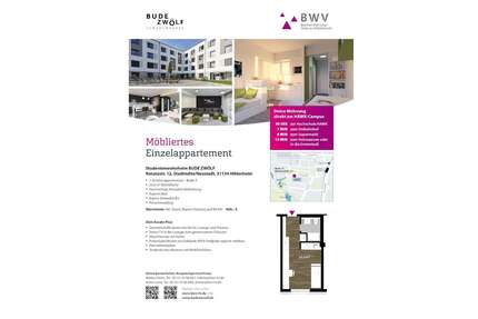 Wohnung zum Mieten in Hildesheim 600,00 € 23 m²