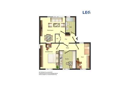 Wohnung zum Mieten in Remscheid 519,00 € 69.35 m²