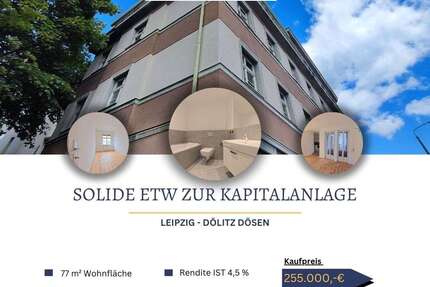 Wohnung zum Kaufen in Leipzig Dölitz-Dösen 255.000,00 € 76.69 m² - Leipzig / Dölitz-Dösen
