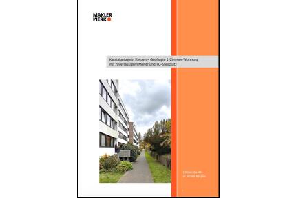 Wohnung zu verkaufen in Kerpen - 90.000,00&nbsp;EUR Kaufpreis, ca.&nbsp; 34,00&nbsp;m&sup2; in Elsdorf (PLZ: 50189)