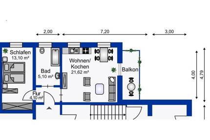 Attraktive Zweiraumwohnung - Erstbezug nach Sanierung - Limbach-Oberfrohna