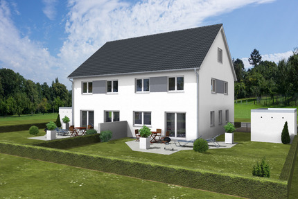 Doppelhaushälften Neubau in Berg bei Neumarkt in zentraler Ortslage. - Berg bei Neumarkt in der Oberpfalz