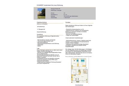 Mietwohnung - 1.126,00&nbsp;EUR Kaltmiete, ca.&nbsp; 81,00&nbsp;m&sup2; in Essen (PLZ: 45259) Stadtbezirk VIII