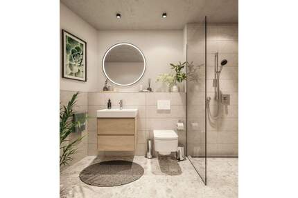 Kompaktheit ist Trumpf: Ideal geschnittene 1,5-Zimmer-Wohnung im neuen Vorzeigequartier - Germering