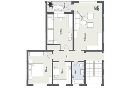 Schöne 3-Zimmer-Wohnung mit Loggia in Kirchlengern