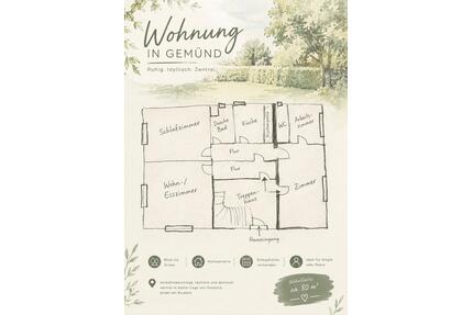 3,5 Zimmer Wohnung in Gemünd - zentral, Kurpark - Schleiden