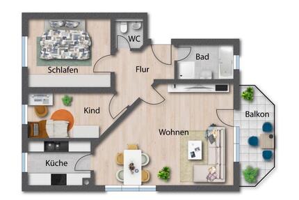 3,5 Zi. ETW GP -Bergfeld mit Garage & separater Stellplatz - Göppingen Faurndau