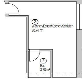 Helle 1,5-Zimmer-Wohnung mit Balkon - Singen (Hohentwiel)