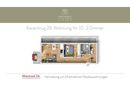 Moderne 2-Zimmer-Neubauwohnung mit Balkon – Hamburg Tonndorf- Wentzel Dr.