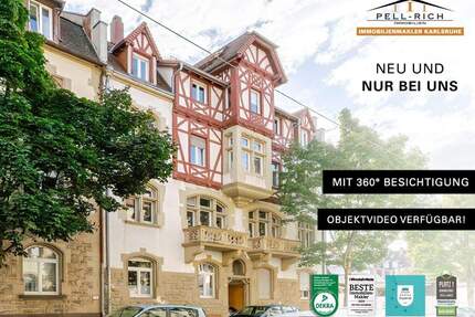 ALTBAUCHARME - Denkmalgeschütztes Wohnungspaket mit 5 Einheiten in zentraler Lage von Karlsruhe