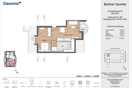Wohnung zum Mieten in München 1.337,63 € 47.06 m²