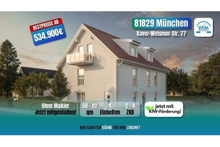 ++BESTPREIS MIT KFW 150.000€-Darlehen++ 4 ZKB MIET-ENERGIESPAREND - München Trudering-Riem
