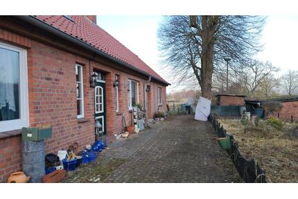 Hallenhaus und Gründstuck am alten Elbdeich - Amt Neuhaus