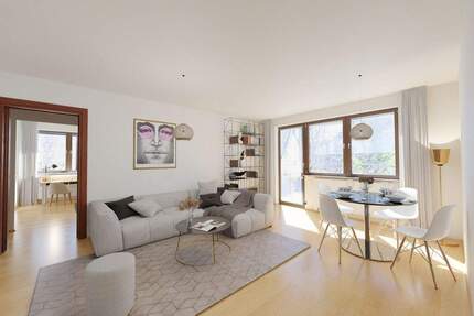 Charmante, vermietete 3-Zimmerwohnung mit Duplexparker in München Pasing