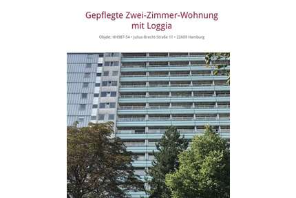 Wohnung zum Mieten in Hamburg 1.000,00 € 50 m²
