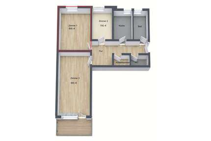 Wohnung zum Mieten in München-Ramersdorf 800,00 € 70 m²