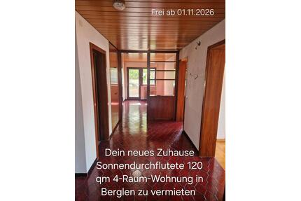 Sonnendurchflutete 120 m² 4-Raum-Wohnung in Berglen-Steinach