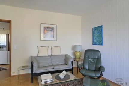 (EF1377_M) Kassel-Stadt: Bad Wilhelmshöhe, exclusives, möbliertes Apartment mit Dachbalkon, Parkettböden und Aufzug