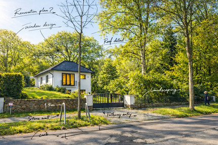 Interessantes Sanierungs- oder Neubauprojekt am Landschaftsschutzgebiet. - Hamburg Volksdorf