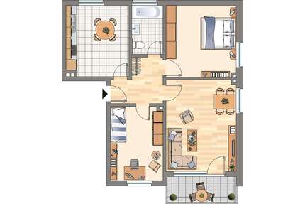 Wohnung zum Mieten in Castrop-Rauxel 589,00 € 67 m²