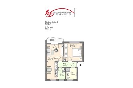 Wohnung zum Mieten in Meldorf 535,00 € 53.06 m²