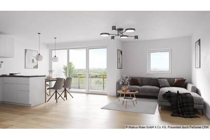 Lichtdurchflutete Wohnung mit Südterrasse und Gäste-Bad *KfW-Förderung*! - Dorfen