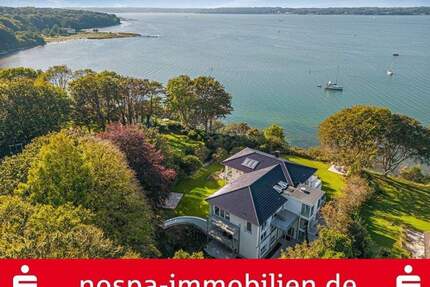Luxuswohnung im 1.OG mit spektakulärem Blick über die Flensburger Förde und eigenem Strandzugang! - Glücksburg