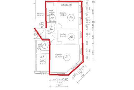 Wohnung zum Mieten in Chemnitz 270,00 € 52.66 m²