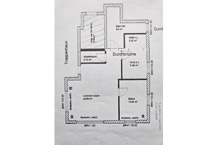 Monteur Wohnung - 38,00&nbsp;EUR Kaltmiete, ca.&nbsp; 68,00&nbsp;m&sup2; in Lüneburg (PLZ: 21337) Ebensberg