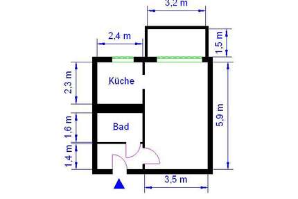 Wohnung zum Mieten in Magdeburg 206,73 € 33.89 m²