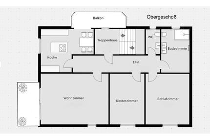 Gepflegte Wohnung mit Garten & Einbauküche in Eschenstruth - Helsa