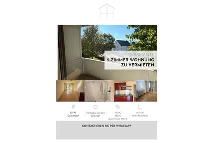 Wohnung Zu Vermieten - 750,00&nbsp;EUR Kaltmiete, ca.&nbsp; 45,00&nbsp;m&sup2; in Denkendorf (PLZ: 73770)