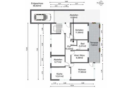 Wohnung in Lichtenberg zu vermieten EG 80,62m2 - Morsbach