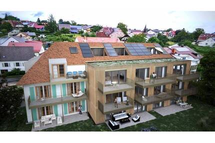 Gaienhofen Höri: 3-Zimmer Galerie-Neubauwohnung mit Südbalkon + Dachterrasse + Seesicht