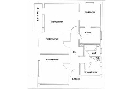 4 Zimmer Wohnung im OG in Hilpoltstein zu vermieten