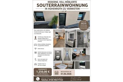 Modernisierte möblierte Wohnung in Hohenroth zu vermieten 80 qm - Bad Neustadt an der Saale