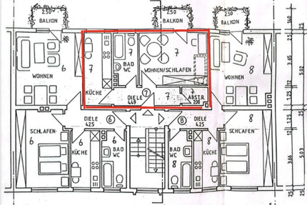 Charmante 1-Zimmer-Wohnung mit Balkon in Wuppertal-Barmen