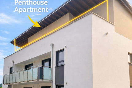 Exklusives Wohnen: Modernes Penthouse mit 4,5 Zi. & großem Balkon - Donaueschingen