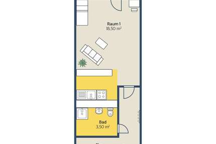 Wohnung zum Mieten in Leipzig 295,83 € 31.63 m²