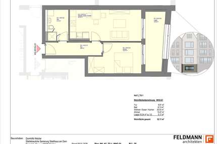 Wohnung zum Mieten in Wetzlar 780,00 € 52.15 m²