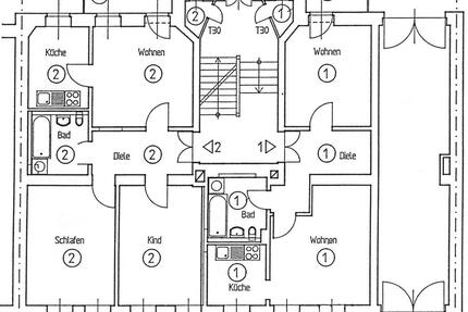 Leipzig: ab 1.5. sanierte 2 Zi. HO EBK Abstell Keller