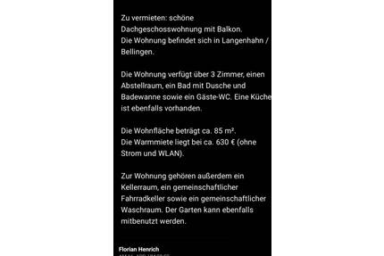 wohnung bellingen waldstrasse 3 - Hachenburg