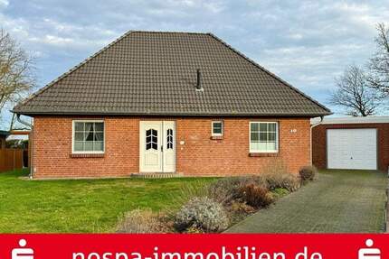 Gepflegter Bungalow mit massiver Garage und Terrasse im Zentralort Viöl