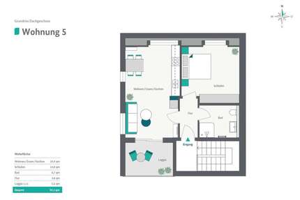 Wohnung zum Mieten in Donauwörth 715,00 € 55.1 m²